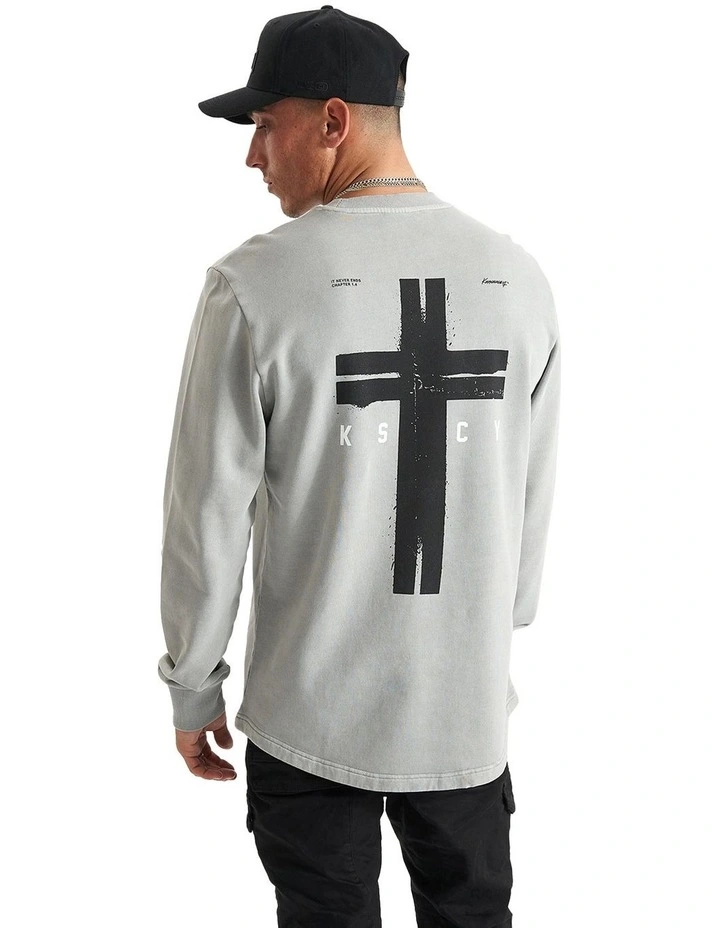Holy Lane Dual Curved Sweater in Grey
