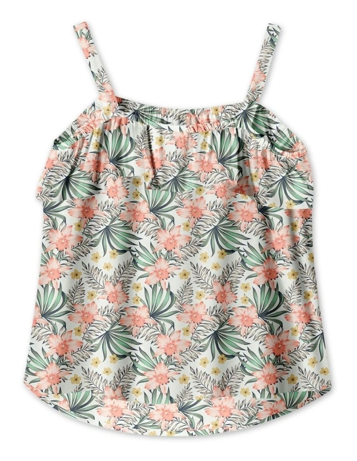 Vinaya Floral Top in White