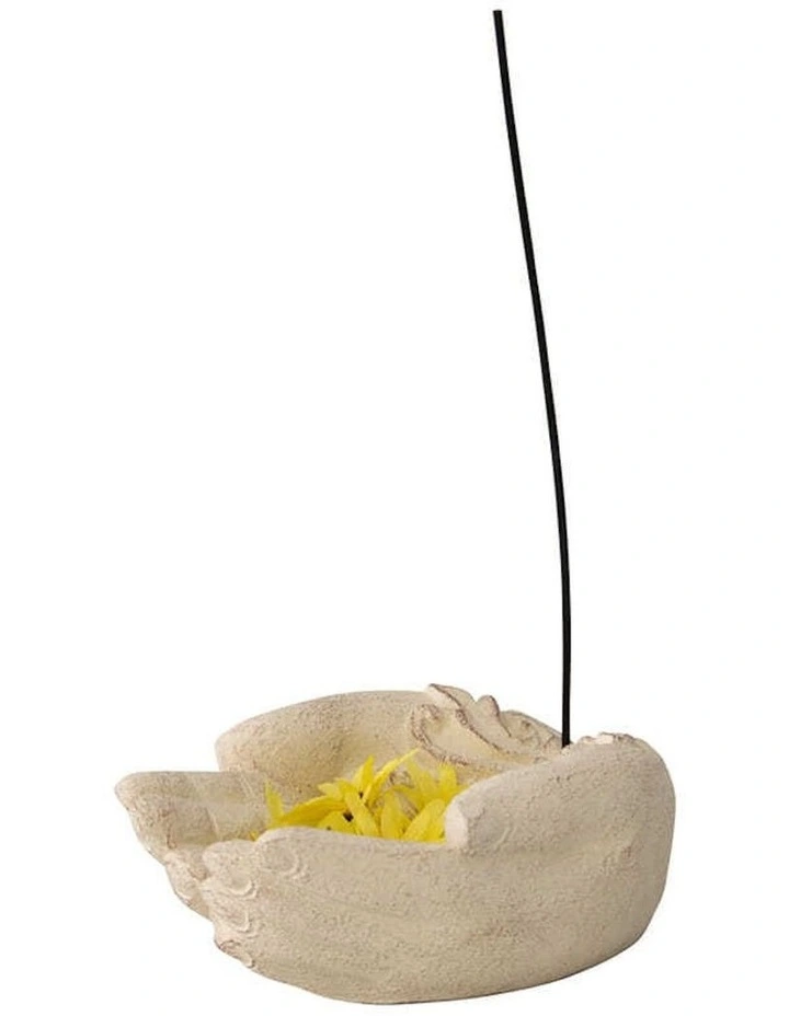 Handmade Moulded Sincerity Hands with Stick in White
