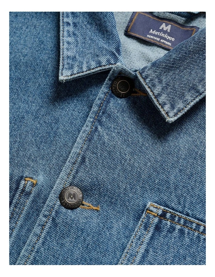 Heritage Denim Jacket in Light Washed Denim