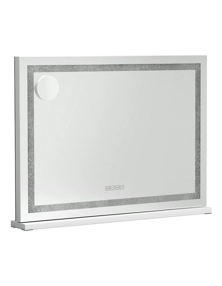 Bluetooth Makeup Mirror with Light LED 58x46cm in White