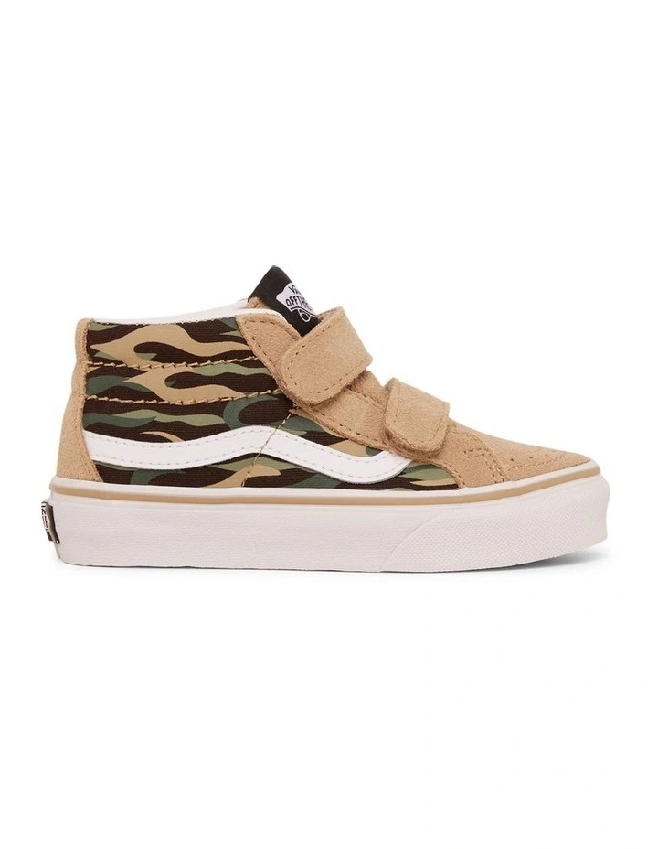 SK8-Mid Reissue Flame V Youth Sneakers in Brown