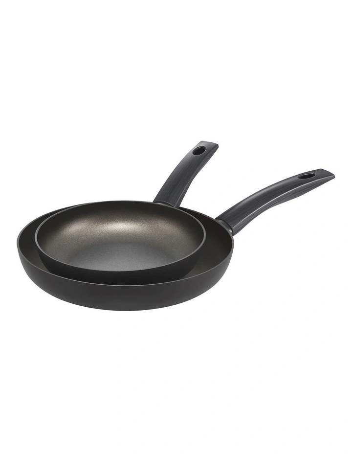 Per Natura Nonstick Induction Twin Pack Skillets 20/26cm