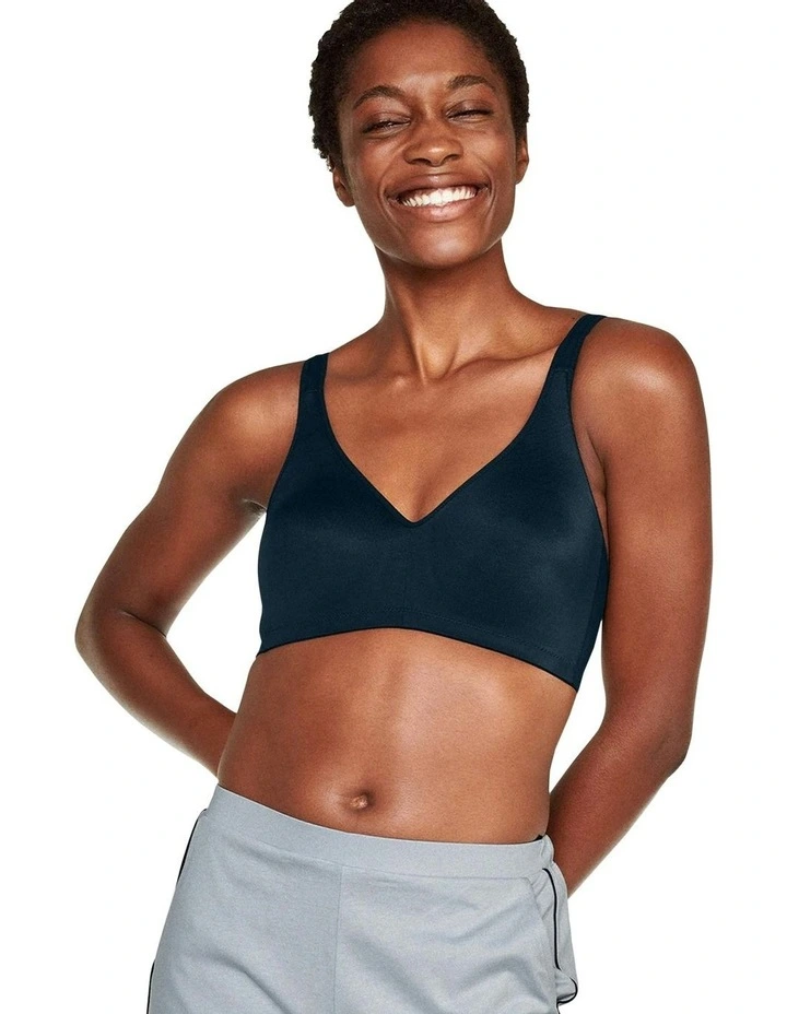 Elasticup 'Perfect Fit' Moulded Wirefree Bra in Navy