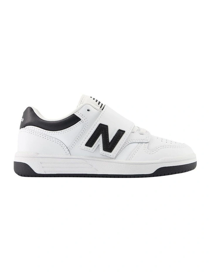 480 V1 Self-Fastening Pre-School Sneakers in White