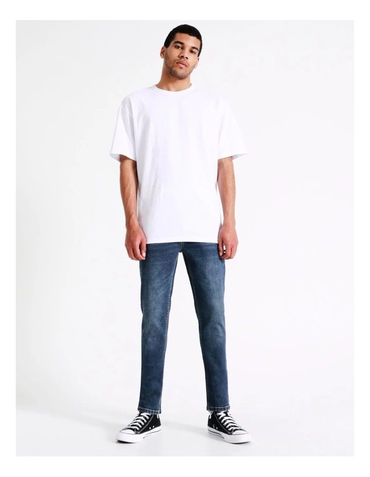 Ethan Slim Fit Jean in Mid Blue