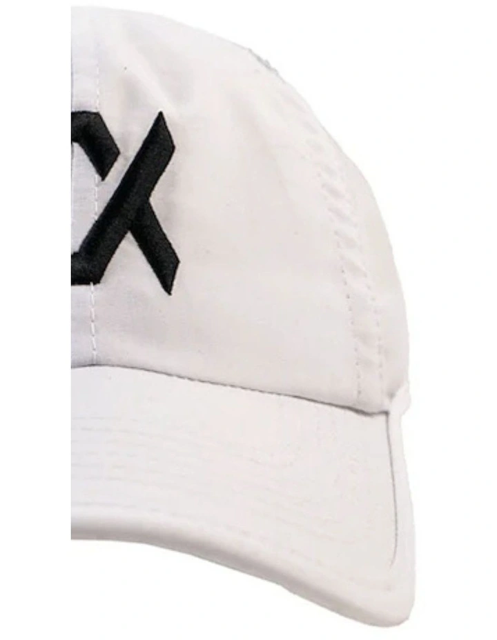 Tennis Cap in White/Black
