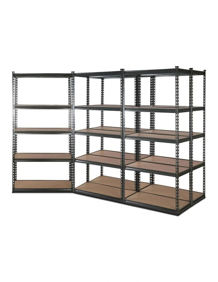 5 Tier Storage Shelf Rack 5x1.8m in Charcoal