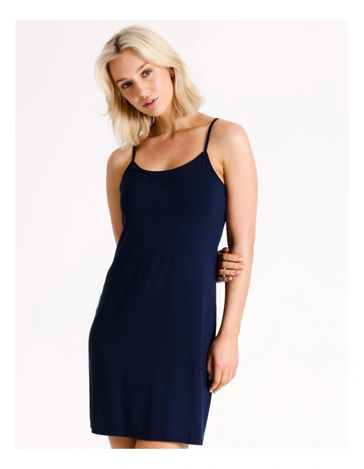 Pure Comfort Bamboo Chemise in Navy