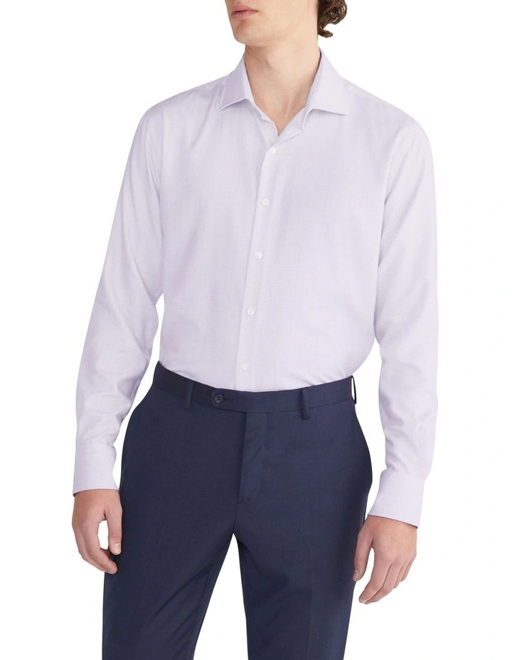 Tailored Long Sleeve Shirt in Lilac