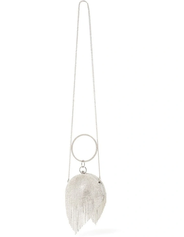 Dani Diamante Clutch in Silver