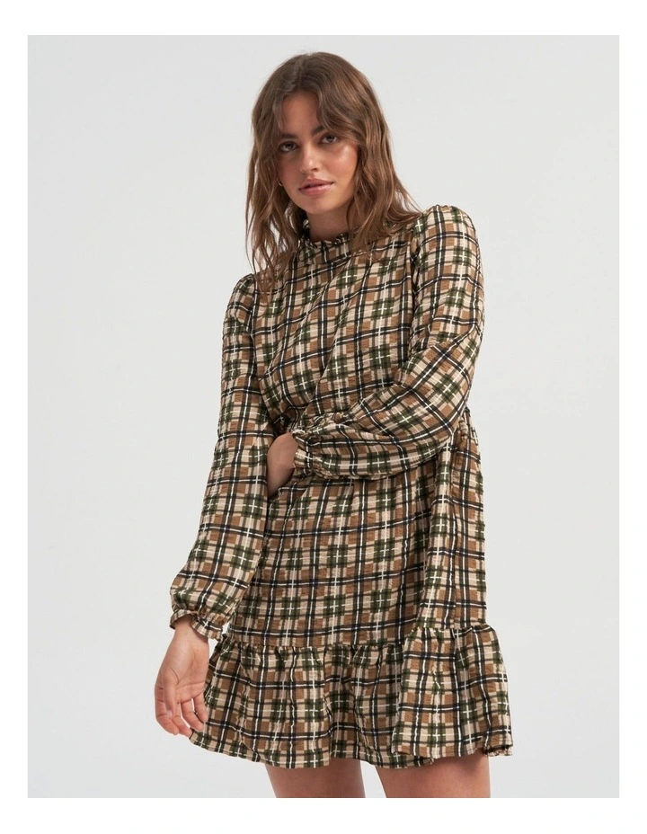 Kenya Long Sleeve Dress in Kalamata