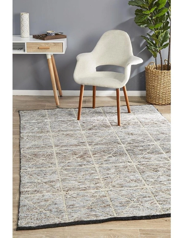 Miller Rhythm Motif Blue Rug
