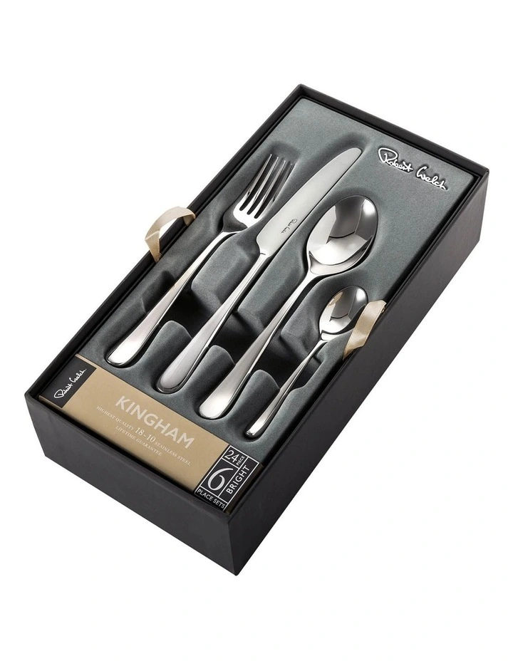 Kingham 24 Piece Cutlery Set Silver