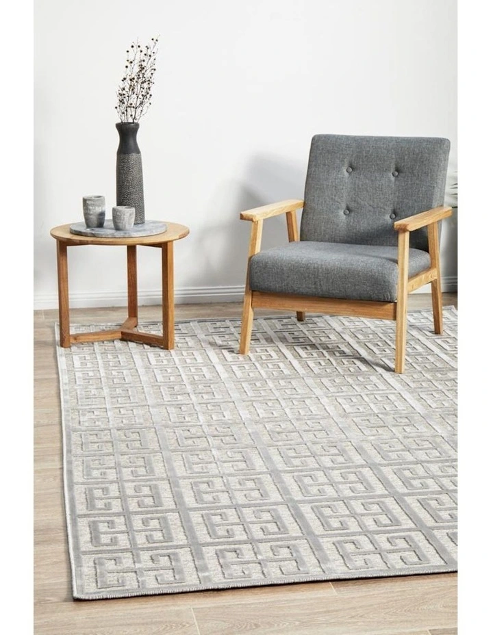 York Brenda Rug in Silver