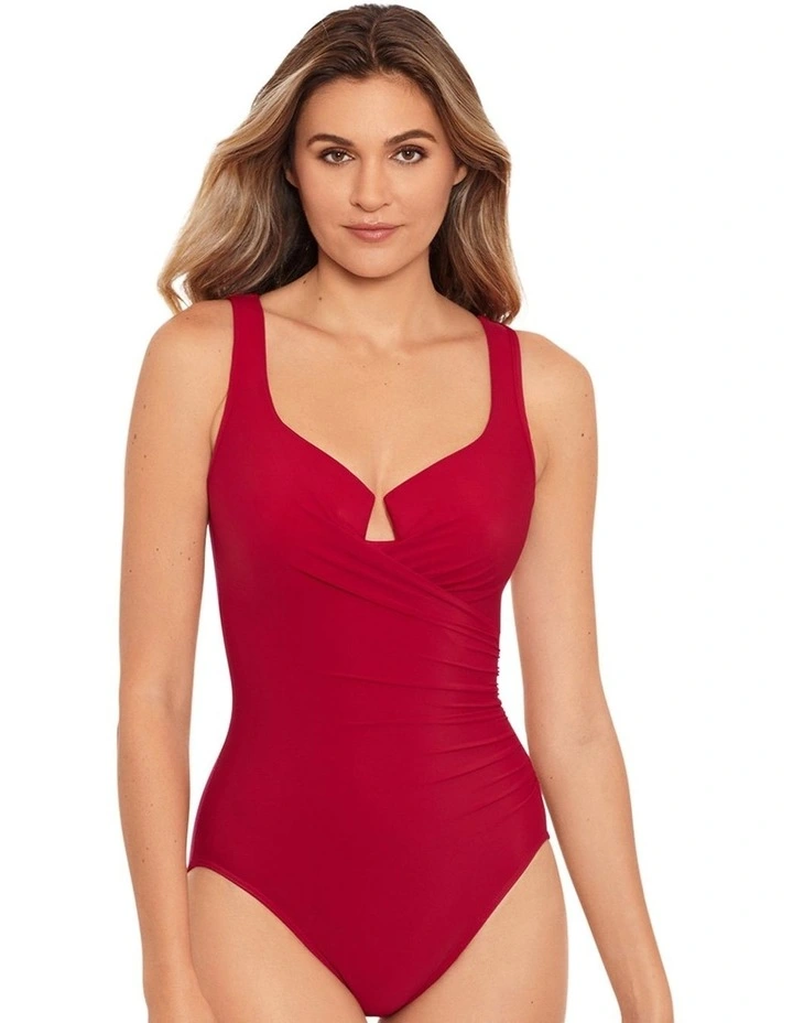 Escape Underwired Shaping Swimsuit Plus in Grenadine
