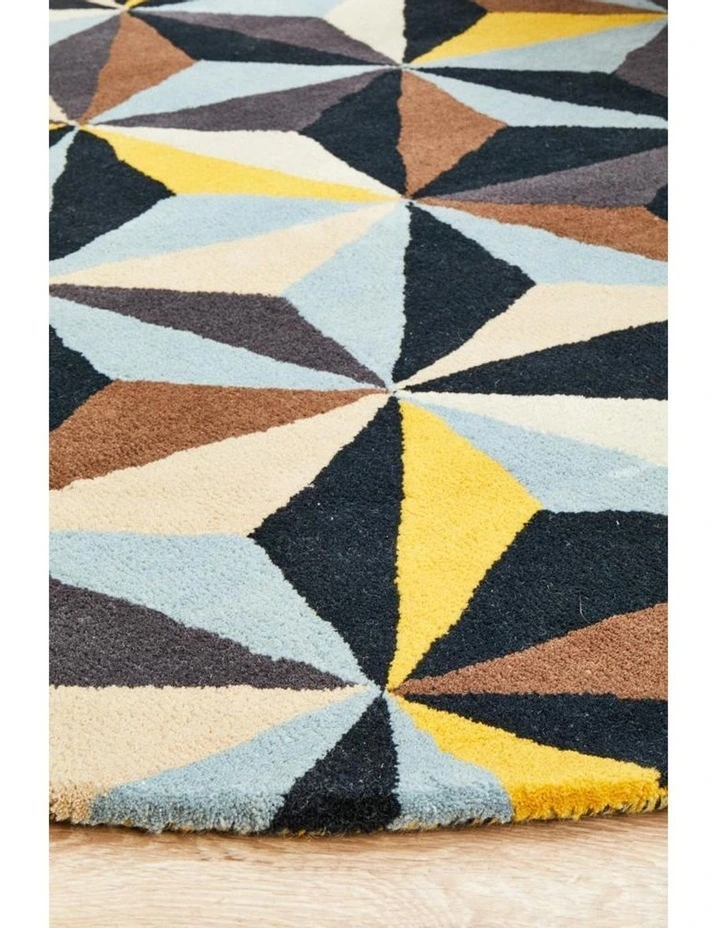 Matrix Pure Wool 900 Blue Round Rug