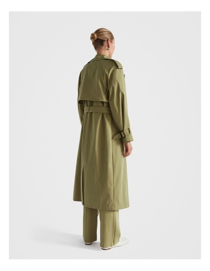 Classic Trench Coat in Pistachio