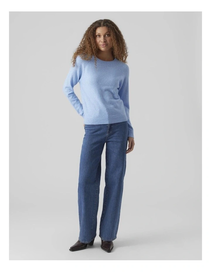 Doffy Long Sleeve Knit in Little Boy Blue