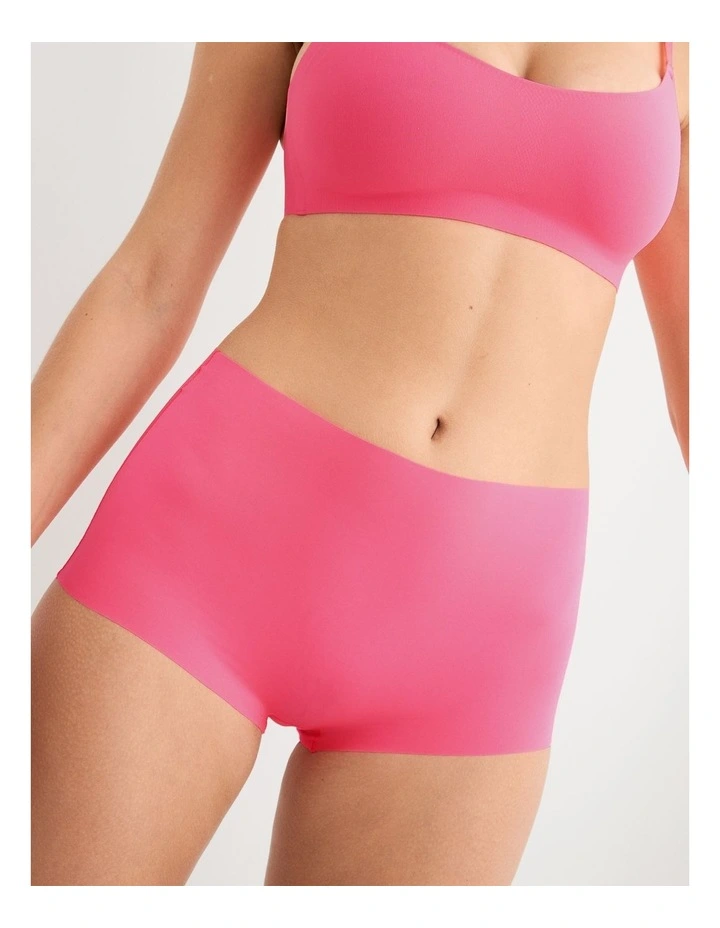 Smoothez No Show Xtra Mid Rise Cheeky Underwear in Coral Sun