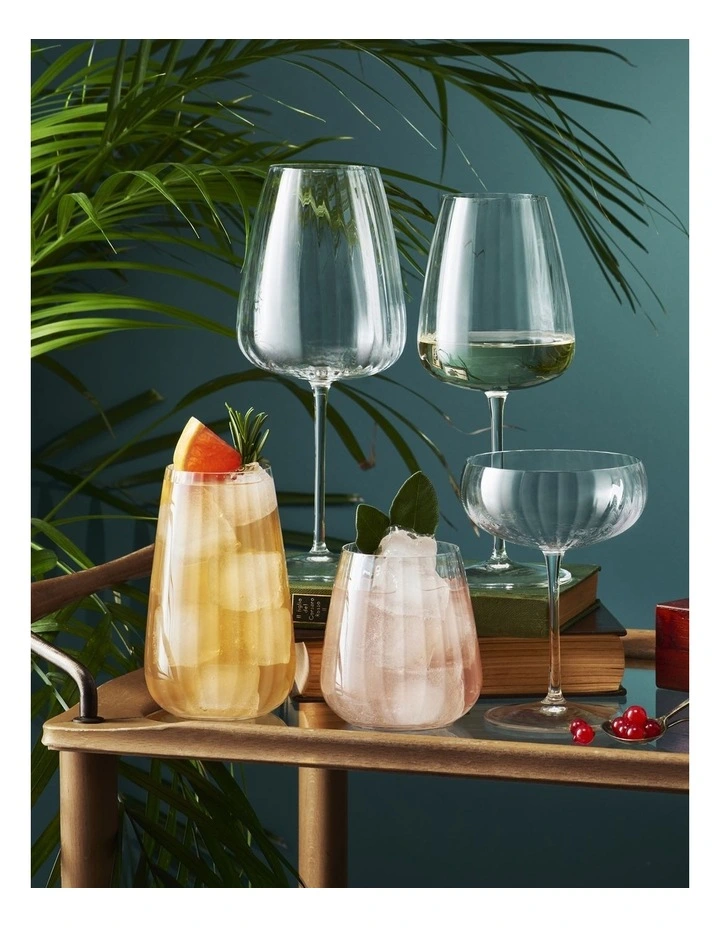 Optica Bordeaux 700ml 4 Pack in Clear