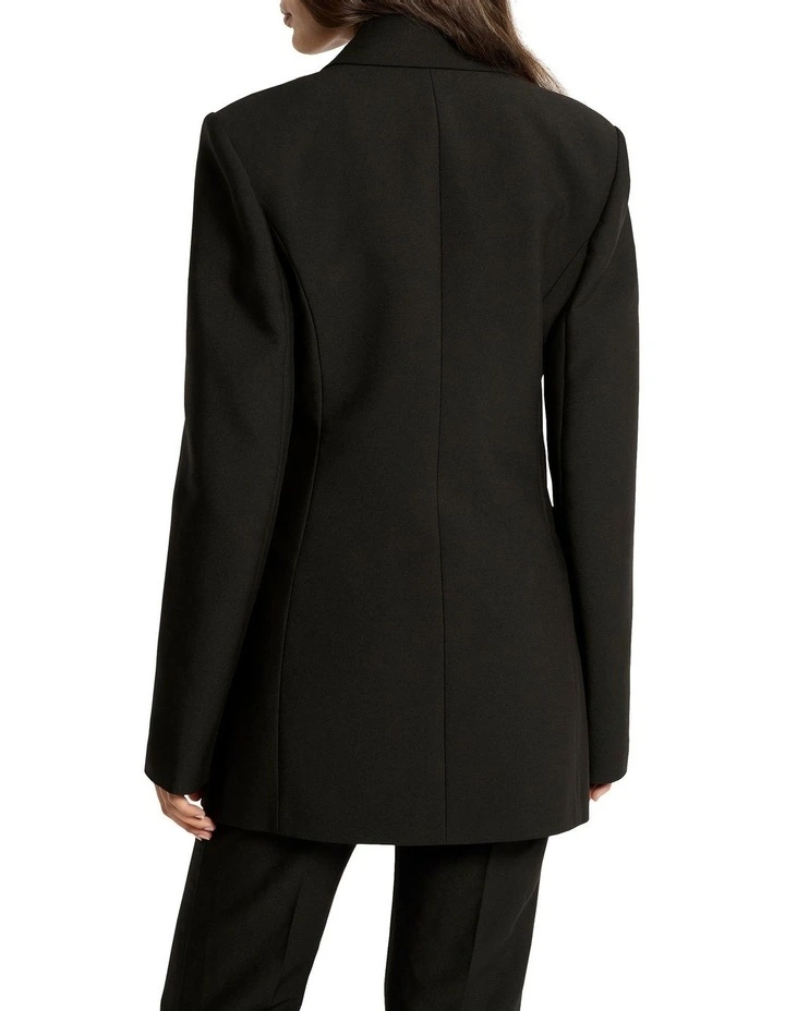 Amps Blazer Dress in Noir