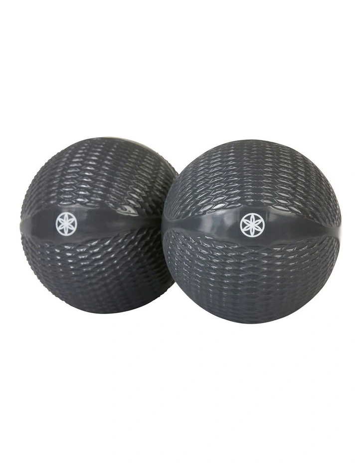 Ripple Grip Pilates Toning Balls Pair 0.5kg in Grey