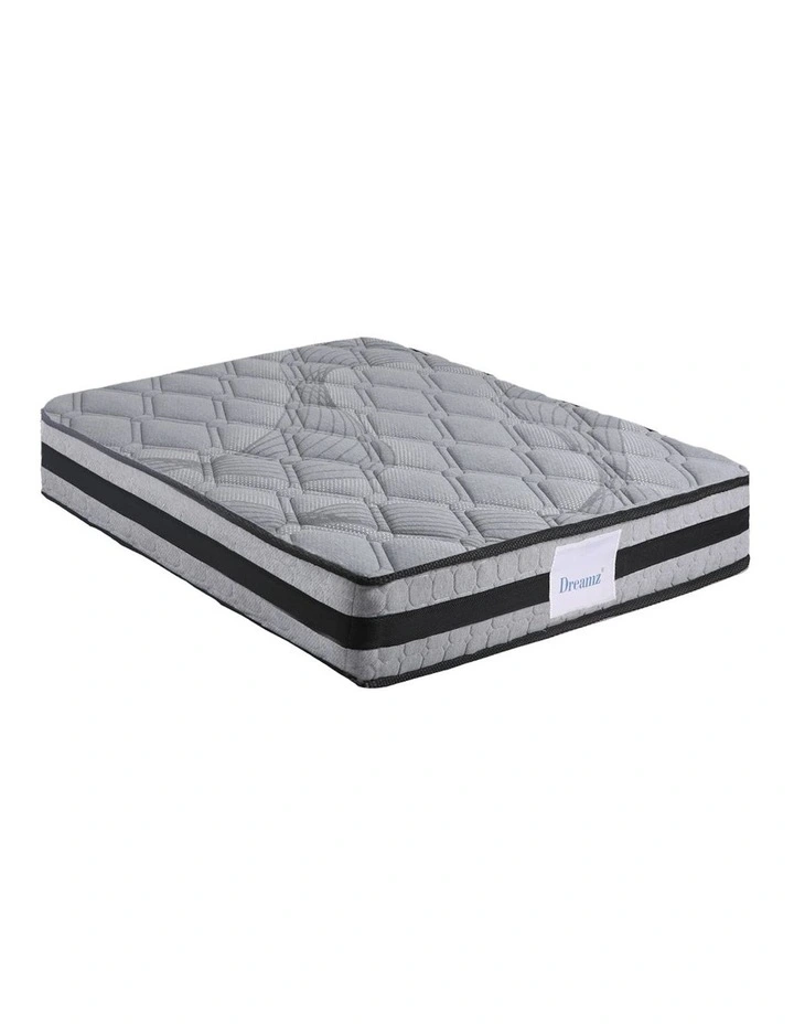 Single Spring Mattress Medium Firm 22cm in Grey