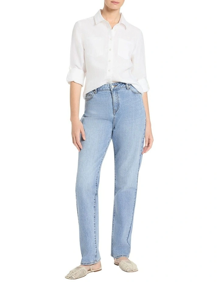 Everly Linen Shirt in White