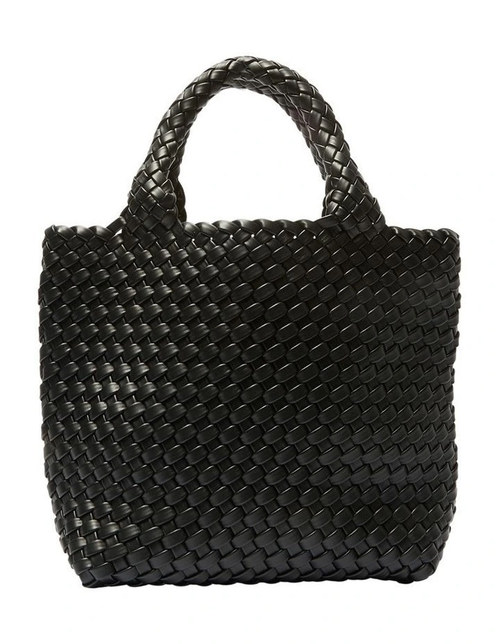 Destiny Tote Bag in Black Weave
