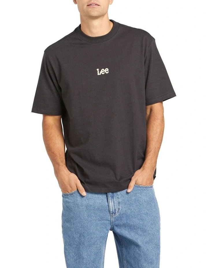 Altos Baggy Tee in Worn Black