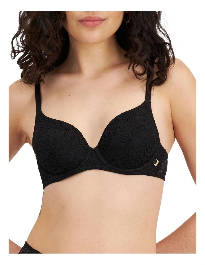 Lightly Lined Bra in Black