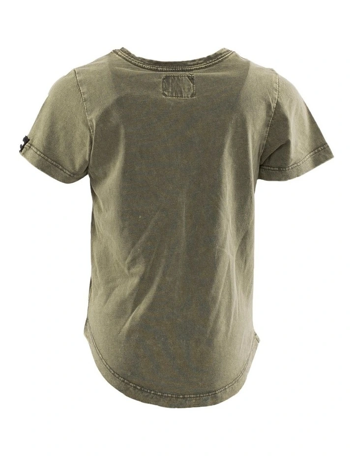 Acid Tee (3-7 Years) in Khaki