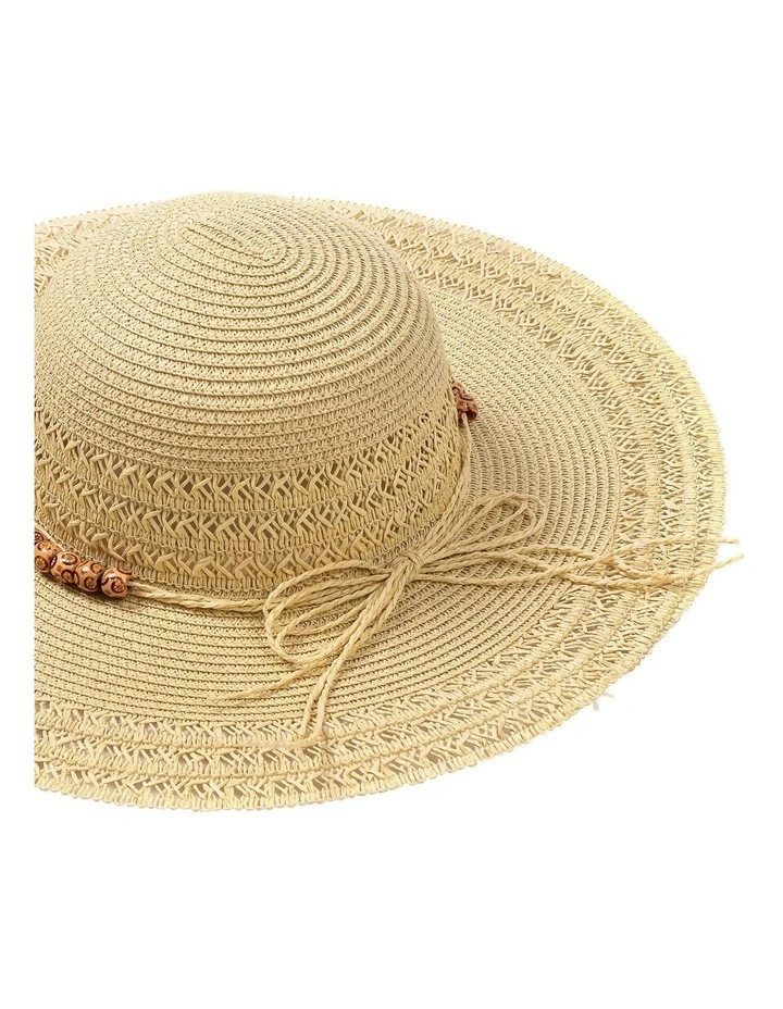 Wide Brim Summer Hat in Natural