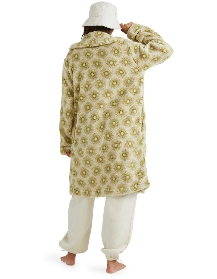 Brick Lane Cozy Teddy Jacket in Kiwi