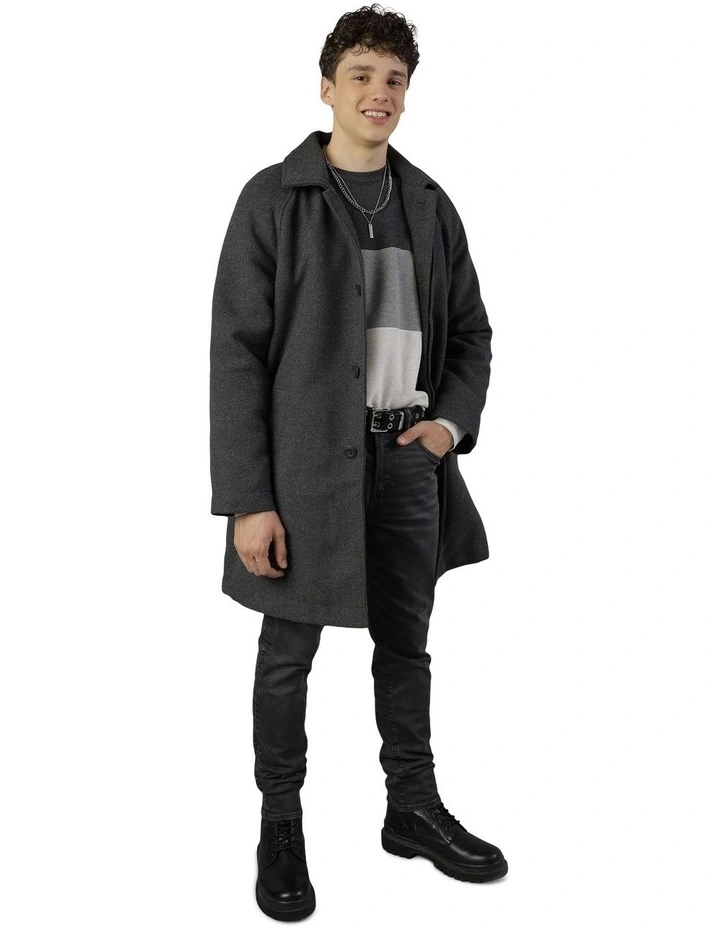 Trench Coat in Heather Gray