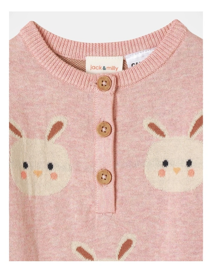 Billie Jacquard Coverall in Pink