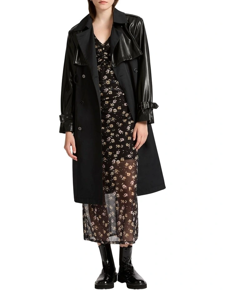 Let's Start The Party Trench in Black