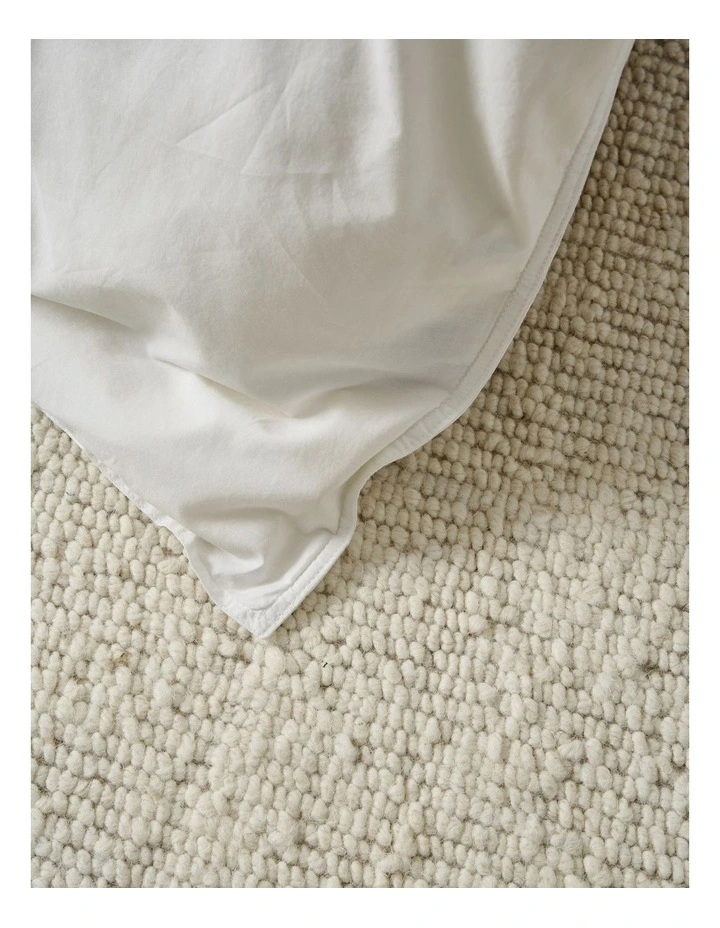Terra Organic Cotton Quilt Cover Set in Snow