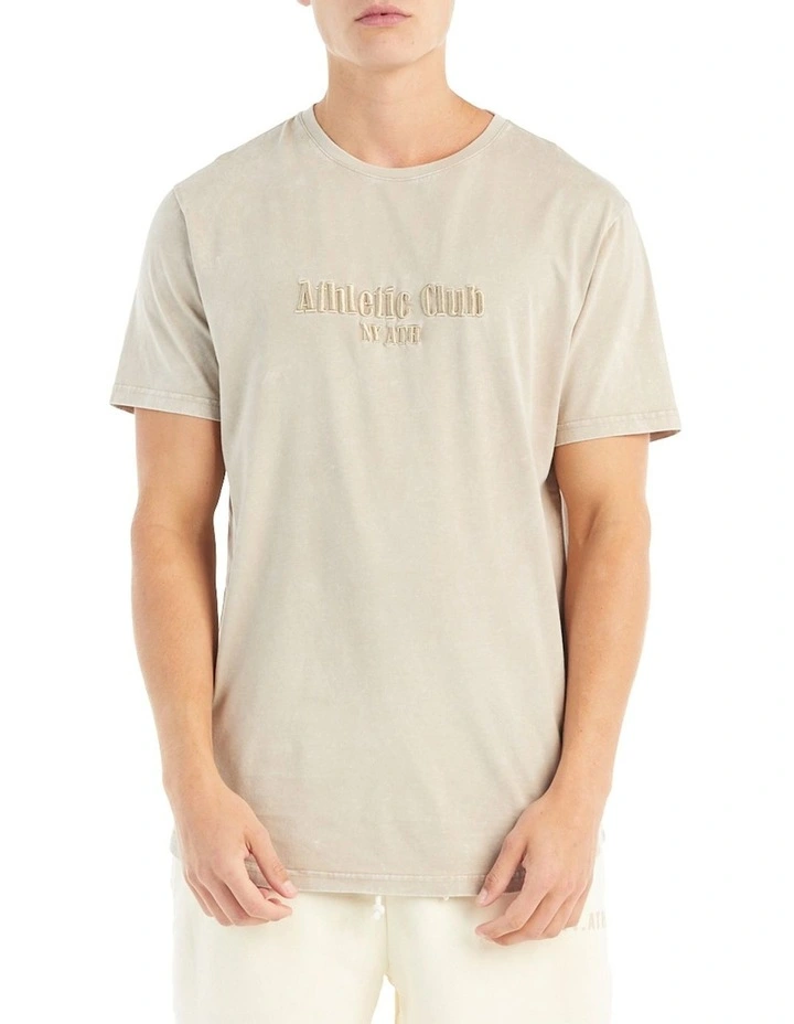 Athletic Club Tee in Acid Beige