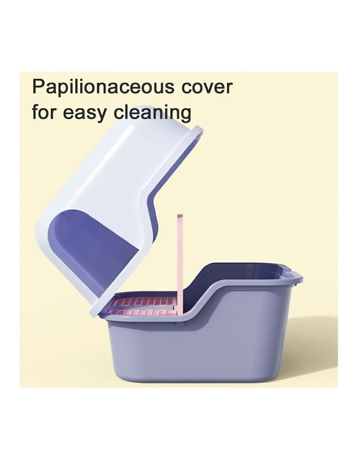 Kingbox Plastic Candy Cat Litter Box in Purple