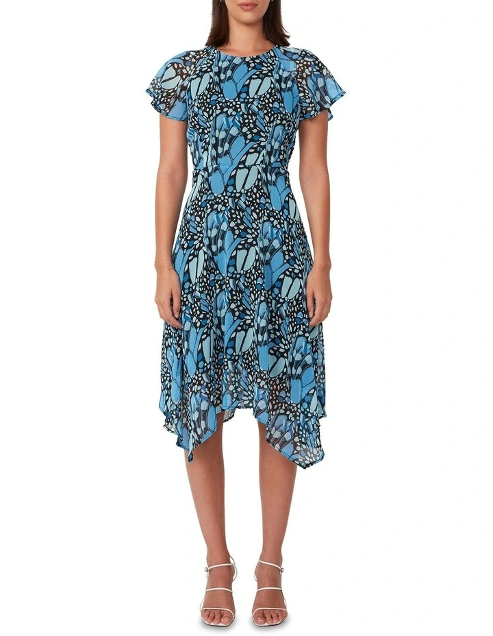 Painted Lady Dress in Blue