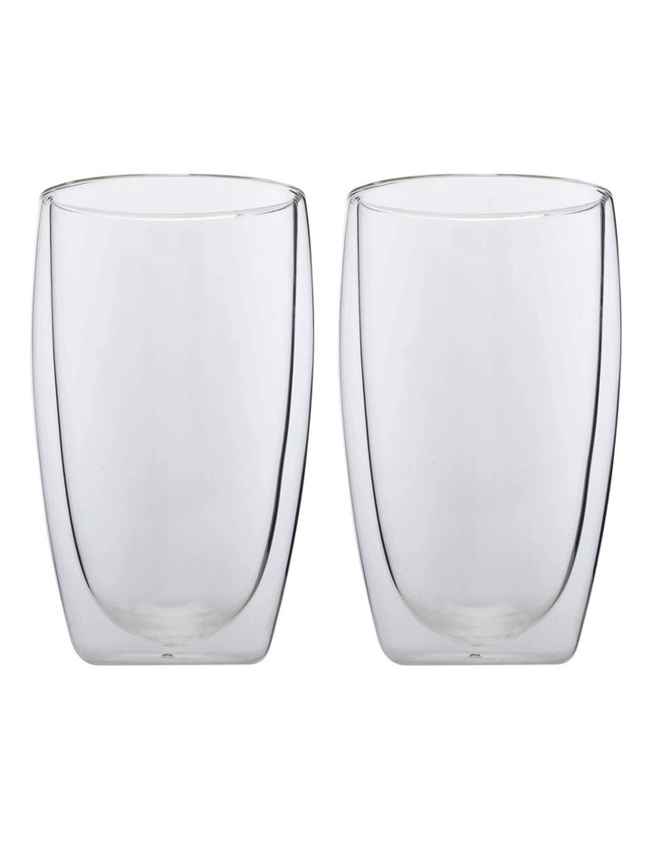 Double Wall Cup Blend Set of 2 450ml in Clear
