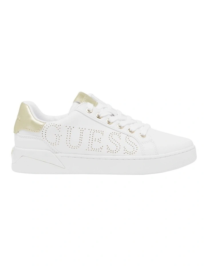 Roria-A White/Gold Sneaker