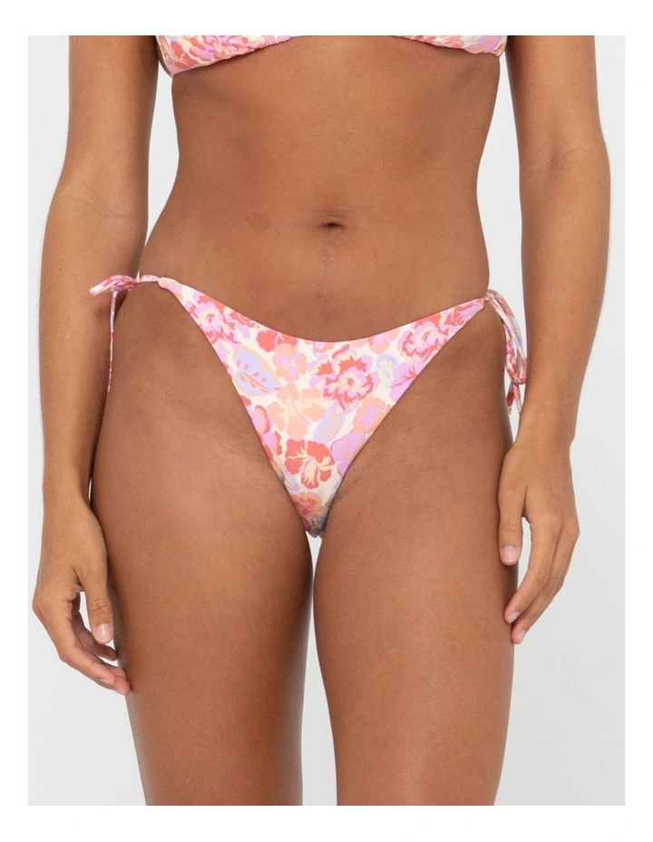 Rio Midi Side Tie Bikini Pant in Pink