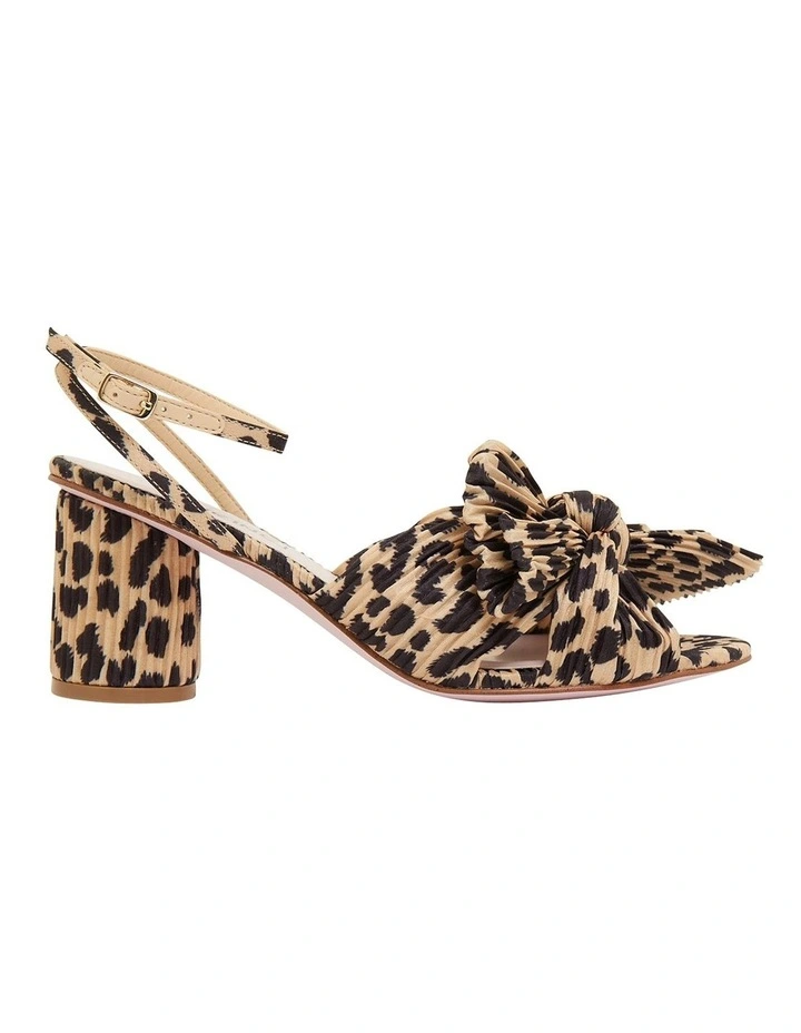 Secret Leopard Fabric Sandals