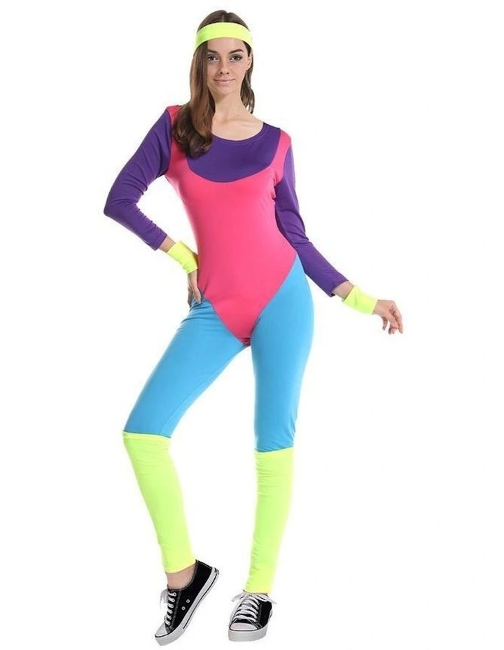 80s Aerobic's Costume in Blue