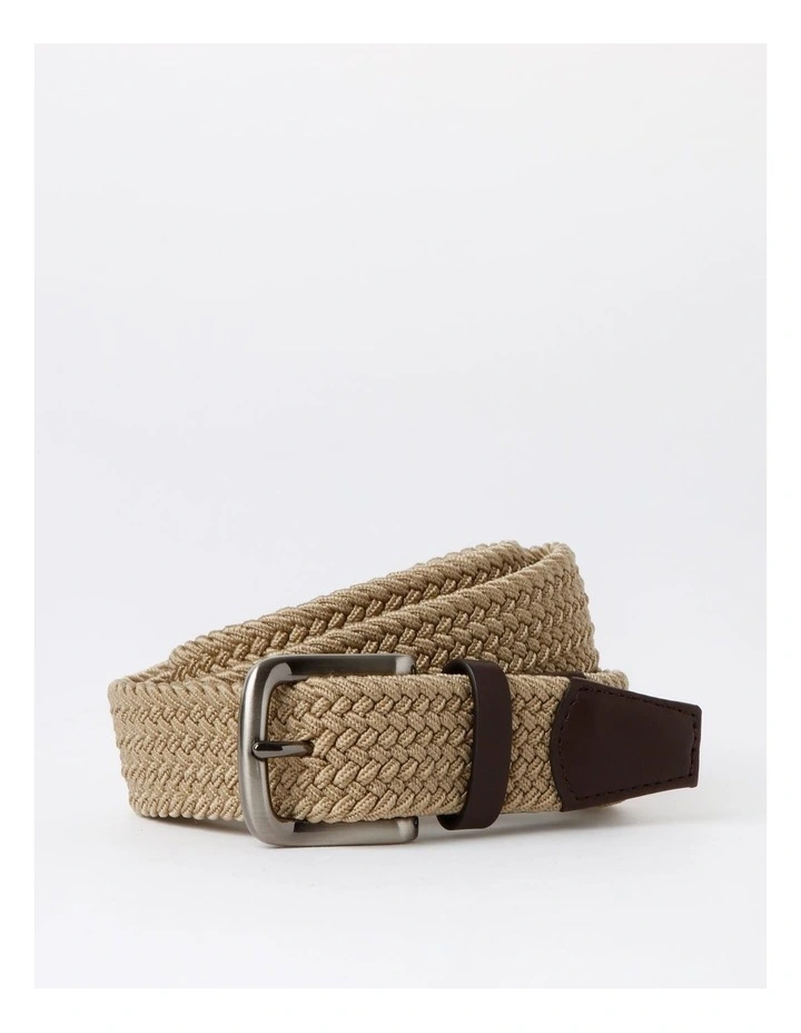 Woven Belt in Beige