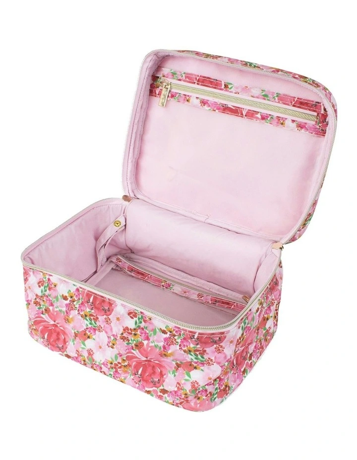 Makeup Case in Flourish Pink