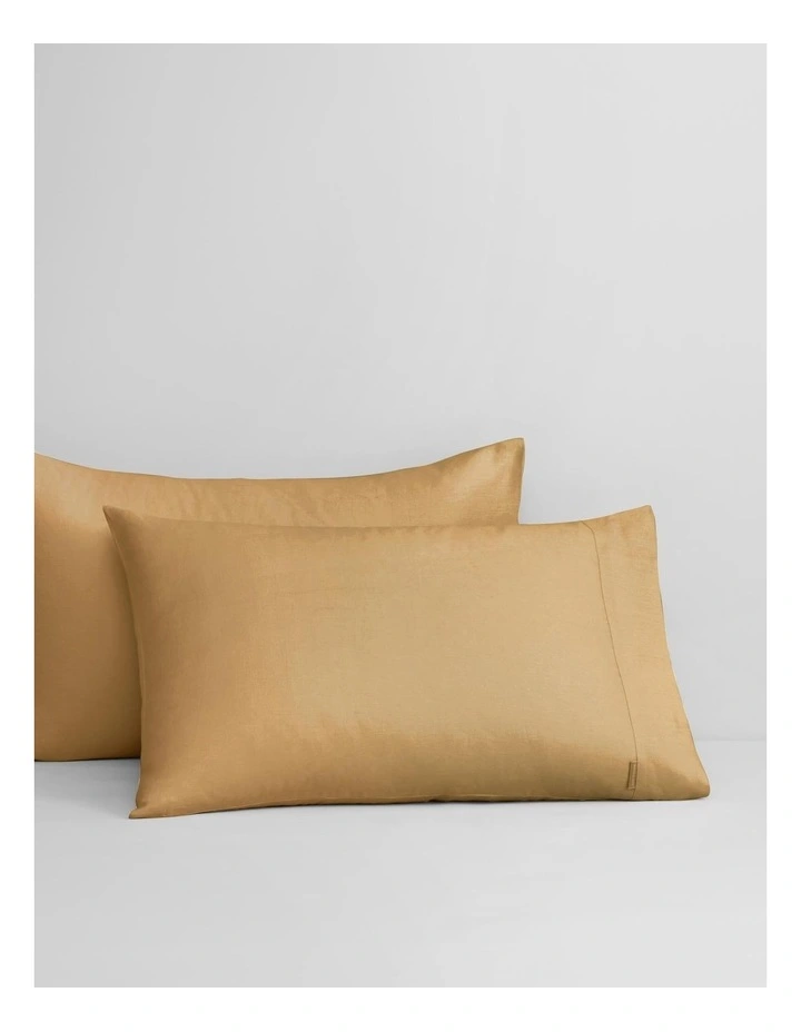 Abbotson Pillowcase Pair in Ochre